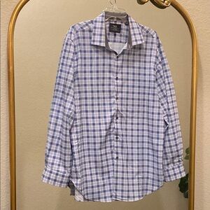 WRK Work Rest Karma Casual Button Down Shirt with Plaid Pattern Size 17.5